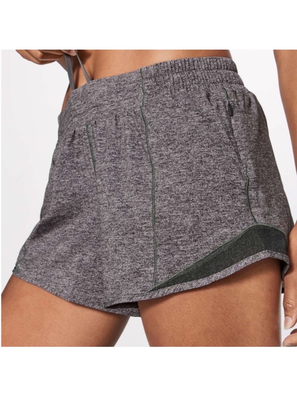 Lululemon Hotty Hot Short II 4”Heather Lux Multi Black / Heathered Size 6?
